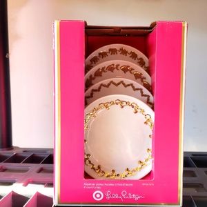 Lily Pulitzer for Target Appetizer Plates - set of four - brand new